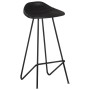 Taburetes de cocina 2 unidades cuero auténtico negro de vidaXL, Taburetes de cocina - Ref: Foro24-320641, Precio: 151,76 €, D...