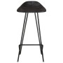 Taburetes de cocina 2 unidades cuero auténtico negro de vidaXL, Taburetes de cocina - Ref: Foro24-320641, Precio: 151,76 €, D...