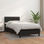 Cama box spring con colchón cuero sintético negro 100x200 cm de vidaXL, Camas y somieres - Ref: Foro24-3140987, Precio: 304,1...