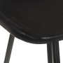 Taburetes de cocina 2 unidades cuero auténtico negro de vidaXL, Taburetes de cocina - Ref: Foro24-320641, Precio: 151,76 €, D...