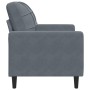 Sillón de terciopelo gris oscuro 60 cm en Sofás | Comprar online en Foru.es