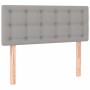 Cama box spring con colchón tela gris claro 90x200 cm de vidaXL, Camas y somieres - Ref: Foro24-3140905, Precio: 304,59 €, De...