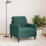 Sillón de terciopelo verde oscuro 60 cm en Sofás | Comprar online en Foru.es