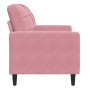 Sillón de terciopelo rosa 60 cm en Sofás | Comprar online en Foru.es