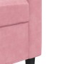 Sillón de terciopelo rosa 60 cm en Sofás | Comprar online en Foru.es