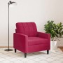 Sillón de terciopelo rojo tinto 60 cm en Sofás | Comprar online en Foru.es