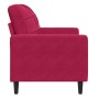 Sillón de terciopelo rojo tinto 60 cm en Sofás | Comprar online en Foru.es