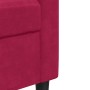 Sillón de terciopelo rojo tinto 60 cm en Sofás | Comprar online en Foru.es
