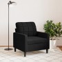 Sillón de terciopelo negro 60 cm en Sofás | Comprar online en Foru.es