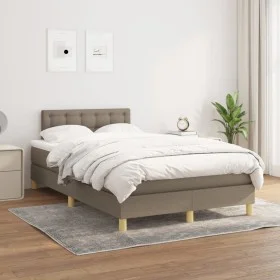 Boxspringbett mit taupegrauer Stoffmatratze 120x200 cm von vidaXL, Betten und Lattenroste - Ref: Foro24-3140925, Preis: 360,8...