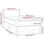 Cama box spring con colchón terciopelo gris claro 100x200 cm de vidaXL, Camas y somieres - Ref: Foro24-3141227, Precio: 300,3...
