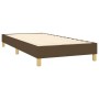 Cama box spring con colchón tela marrón oscuro 100x200 cm de vidaXL, Camas y somieres - Ref: Foro24-3140916, Precio: 320,96 €...