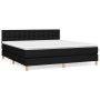 Cama box spring con colchón tela negro 180x200 cm de vidaXL, Camas y somieres - Ref: Foro24-3140955, Precio: 558,21 €, Descue...