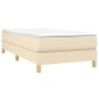 Estructura de cama de tela color crema 100x200 cm de vidaXL, Camas y somieres - Ref: Foro24-3120595, Precio: 79,28 €, Descuen...