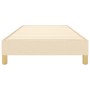 Estructura de cama de tela color crema 100x200 cm de vidaXL, Camas y somieres - Ref: Foro24-3120595, Precio: 79,28 €, Descuen...