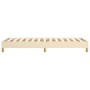 Estructura de cama de tela color crema 100x200 cm de vidaXL, Camas y somieres - Ref: Foro24-3120595, Precio: 79,28 €, Descuen...
