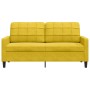 Sofá de 2 plazas terciopelo amarillo 140 cm en Sofás | Comprar online en Foru.es