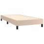 Cama box spring con colchón cuero sintético capuchino 90x200 cm de vidaXL, Camas y somieres - Ref: Foro24-3140986, Precio: 31...