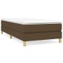 Estructura de cama de tela marrón 90x190 cm de vidaXL, Camas y somieres - Ref: Foro24-3120577, Precio: 74,60 €, Descuento: %