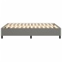 Estructura de cama de tela gris oscuro 140x190 cm de vidaXL, Camas y somieres - Ref: Foro24-3120855, Precio: 122,84 €, Descue...