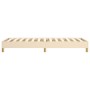 Estructura de cama de tela color crema 90x200 cm de vidaXL, Camas y somieres - Ref: Foro24-3120587, Precio: 76,97 €, Descuent...