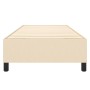 Estructura de cama de tela color crema 90x200 cm de vidaXL, Camas y somieres - Ref: Foro24-3120835, Precio: 92,04 €, Descuent...