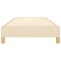 Estructura de cama de tela color crema 90x190 cm de vidaXL, Camas y somieres - Ref: Foro24-3120579, Precio: 75,61 €, Descuent...
