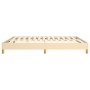 Estructura de cama de tela color crema 160x200 cm de vidaXL, Camas y somieres - Ref: Foro24-3120627, Precio: 109,81 €, Descue...
