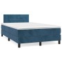 Cama box spring con colchón terciopelo azul oscuro 120x200 cm de vidaXL, Camas y somieres - Ref: Foro24-3141297, Precio: 404,...