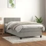 Box spring bed with light gray velvet mattress 80x200 cm by vidaXL, Beds and slatted bases - Ref: Foro24-3141269, Price: 284,...