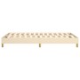 Estructura de cama de tela color crema 120x200 cm de vidaXL, Camas y somieres - Ref: Foro24-3120603, Precio: 105,40 €, Descue...