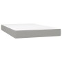 Cama box spring con colchón terciopelo gris claro 120x200 cm de vidaXL, Camas y somieres - Ref: Foro24-3141293, Precio: 383,0...