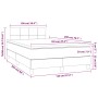 Cama box spring con colchón terciopelo gris claro 120x200 cm de vidaXL, Camas y somieres - Ref: Foro24-3141293, Precio: 383,0...