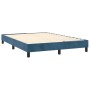Cama box spring con colchón terciopelo azul oscuro 140x190 cm de vidaXL, Camas y somieres - Ref: Foro24-3141303, Precio: 395,...