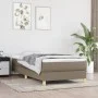 Taupe gray fabric bed frame 100x200 cm by vidaXL, Beds and slatted bases - Ref: Foro24-3120594, Price: 82,89 €, Discount: %