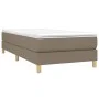 Taupe gray fabric bed frame 100x200 cm by vidaXL, Beds and slatted bases - Ref: Foro24-3120594, Price: 82,89 €, Discount: %