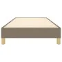 Taupe gray fabric bed frame 100x200 cm by vidaXL, Beds and slatted bases - Ref: Foro24-3120594, Price: 82,89 €, Discount: %