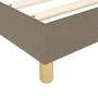 Taupe gray fabric bed frame 100x200 cm by vidaXL, Beds and slatted bases - Ref: Foro24-3120594, Price: 82,89 €, Discount: %