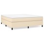 Estructura de cama de tela color crema 160x200 cm de vidaXL, Camas y somieres - Ref: Foro24-3120875, Precio: 137,48 €, Descue...