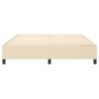 Estructura de cama de tela color crema 160x200 cm de vidaXL, Camas y somieres - Ref: Foro24-3120875, Precio: 137,48 €, Descue...