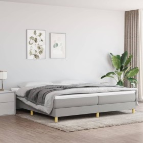 Estructura de cama gris claro tela 200x200 cm de vidaXL, Camas y somieres - Ref: Foro24-3120638, Precio: 106,01 €, Descuento: %