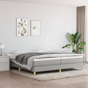 Light gray fabric bed frame 200x200 cm by vidaXL, Beds and slatted bases - Ref: Foro24-3120638, Price: 107,09 €, Discount: %
