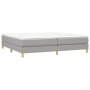 Estructura de cama gris claro tela 200x200 cm de vidaXL, Camas y somieres - Ref: Foro24-3120638, Precio: 106,01 €, Descuento: %