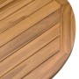 Mesa de jardín madera maciza de teca Ø109x74 cm en Mesas de jardín | Comprar online en Foru.es