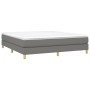 Estructura de cama de tela gris oscuro 160x200 cm de vidaXL, Camas y somieres - Ref: Foro24-3120623, Precio: 111,90 €, Descue...