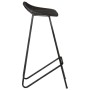 Taburetes de cocina 4 unidades cuero auténtico negro de vidaXL, Taburetes de cocina - Ref: Foro24-320642, Precio: 218,01 €, D...