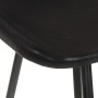 Taburetes de cocina 4 unidades cuero auténtico negro de vidaXL, Taburetes de cocina - Ref: Foro24-320642, Precio: 218,01 €, D...