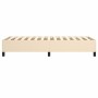 Estructura de cama de tela color crema 90x190 cm de vidaXL, Camas y somieres - Ref: Foro24-3120827, Precio: 82,52 €, Descuent...