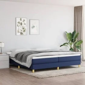 Blau-taupegrauer Stoffbettrahmen 200x200 cm von vidaXL, Betten und Lattenroste - Ref: Foro24-3120644, Preis: 97,67 €, Rabatt: %