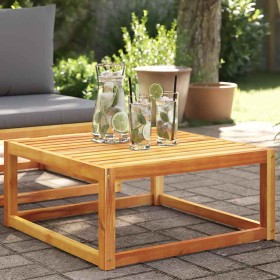 Mesa de jardín madera maciza de acacia 65x65x29 cm en Sofás de exterior | Comprar online en Foru.es